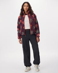 Alta Shearling Fleece Floral Jacket