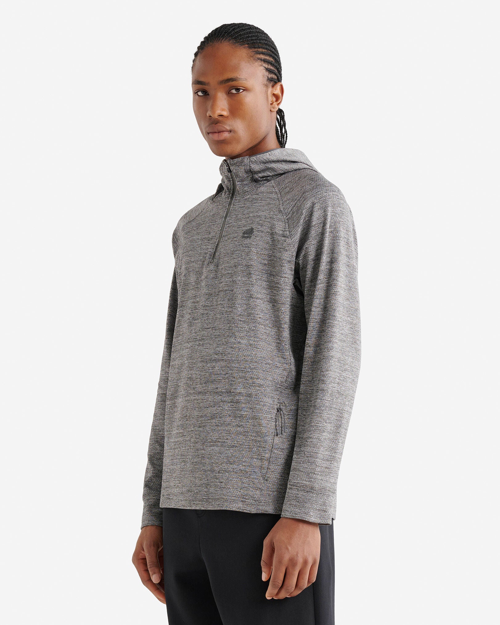 Active Textured Quarter Zip Hoodie