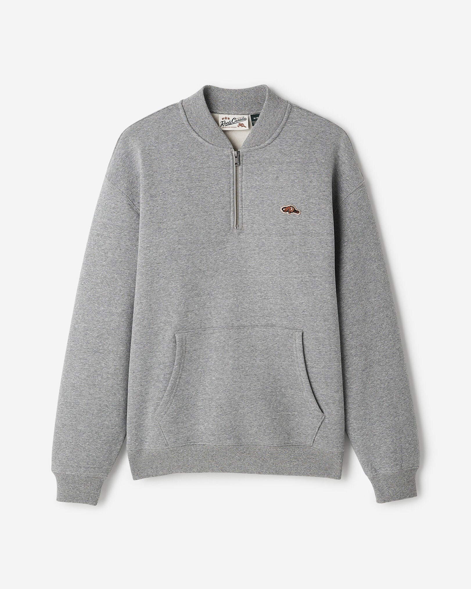 Beavermark Ribbed Collar Quarter Zip