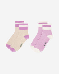 Adult Cotton Cabin Ankle Sock 2 Pack