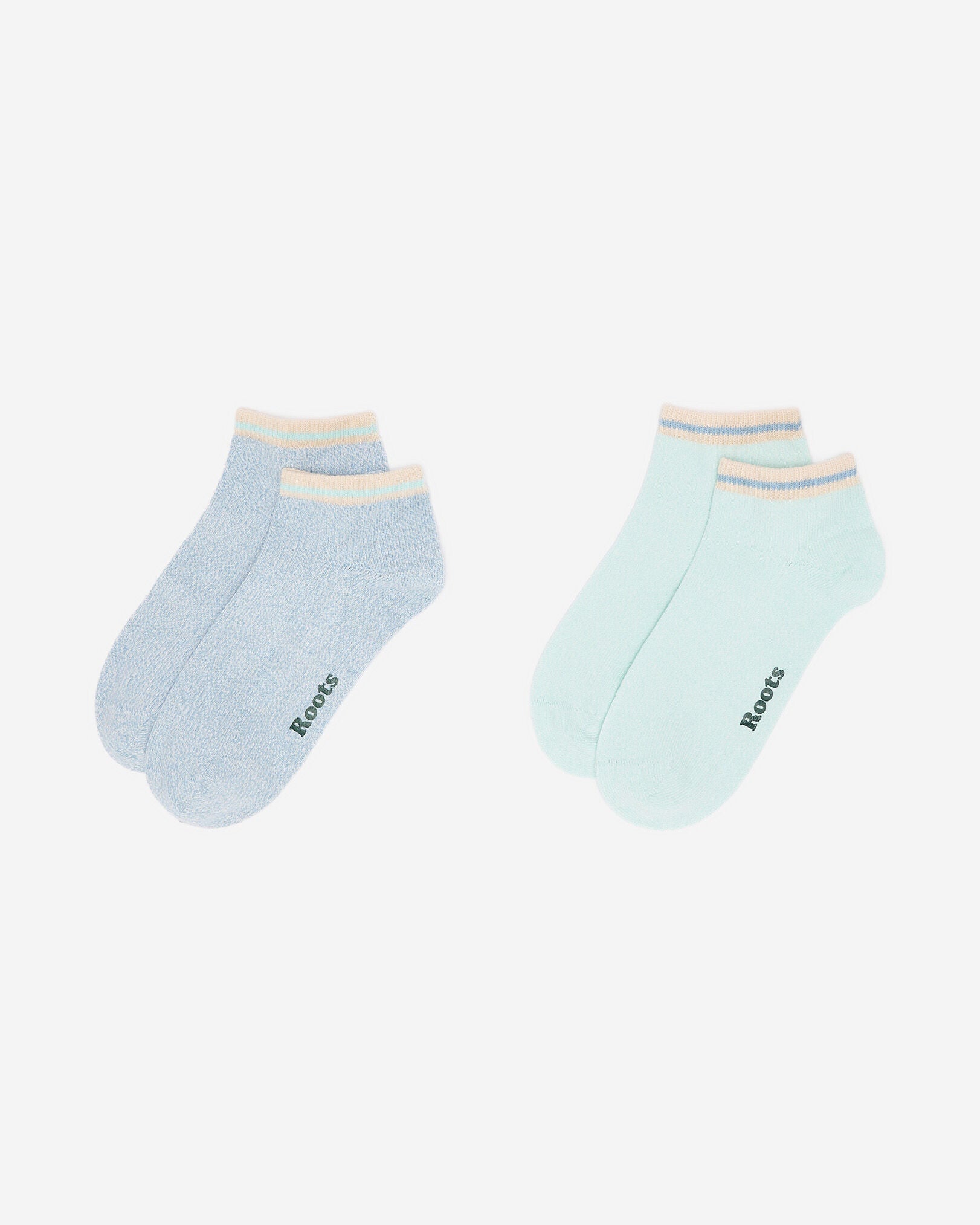 Adult Cotton Cabin Ped Sock 2 Pack