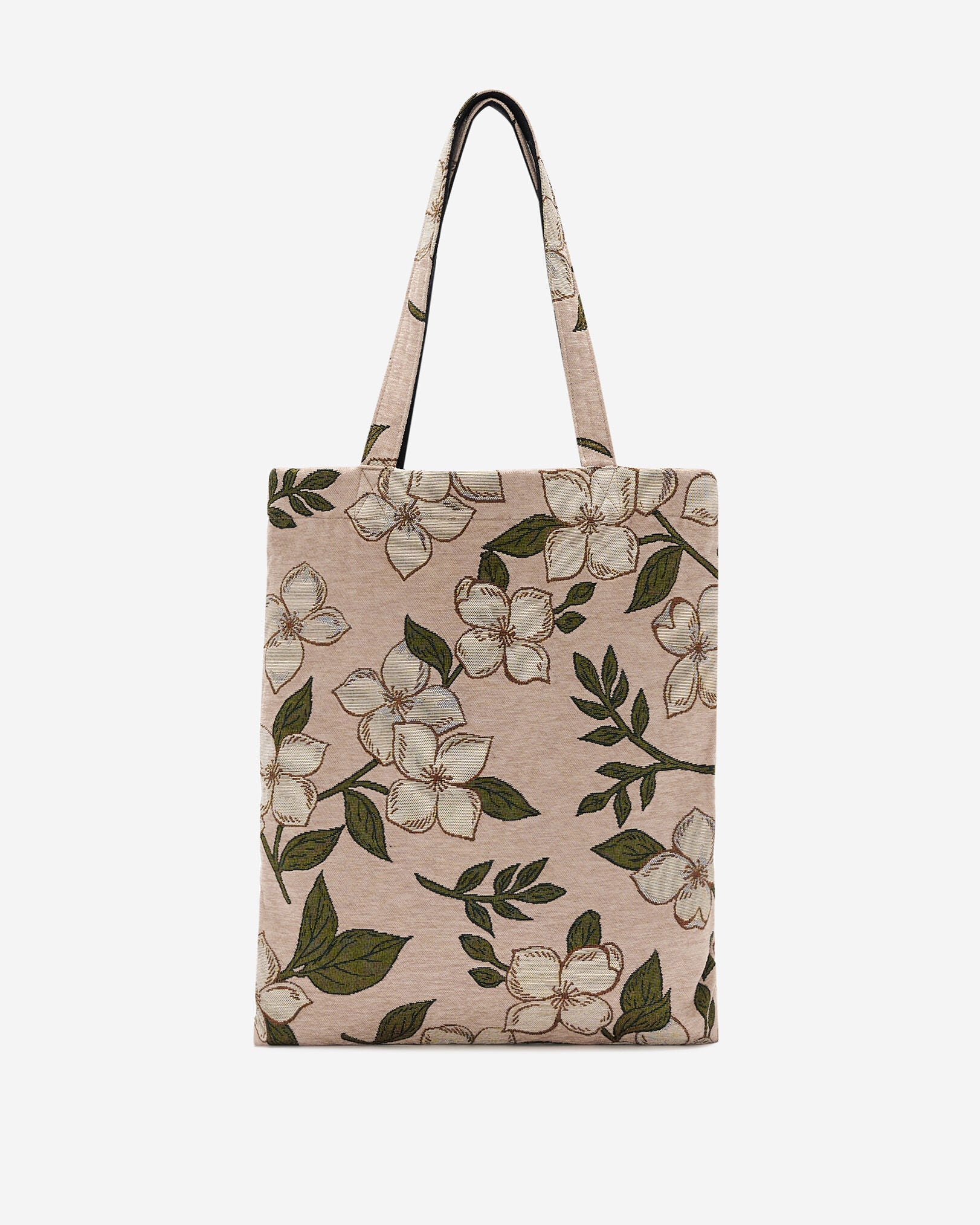 Floral Jacquard Tote