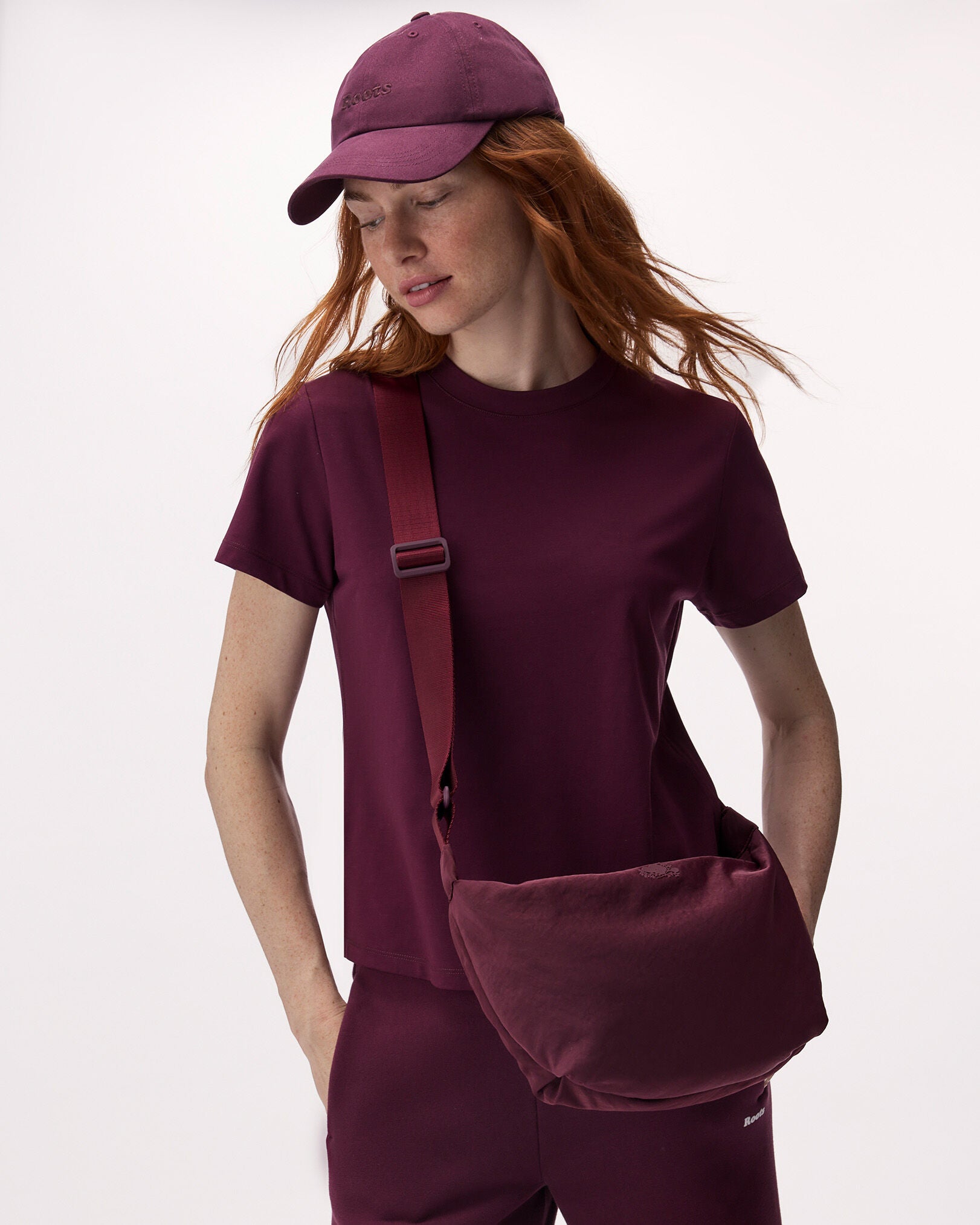 Nylon Medium Crescent Bag