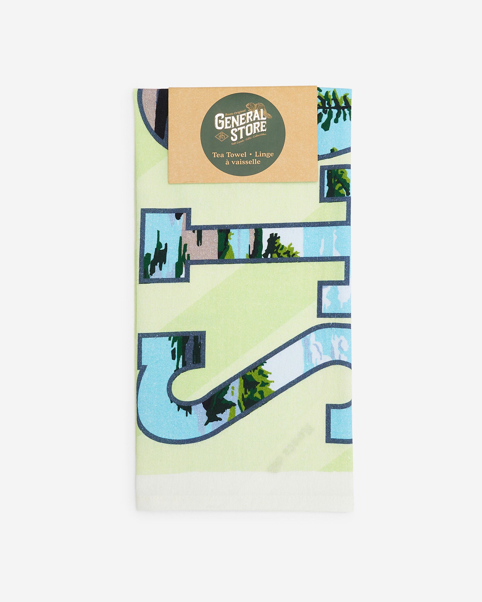 Greetings From ON Tea Towel