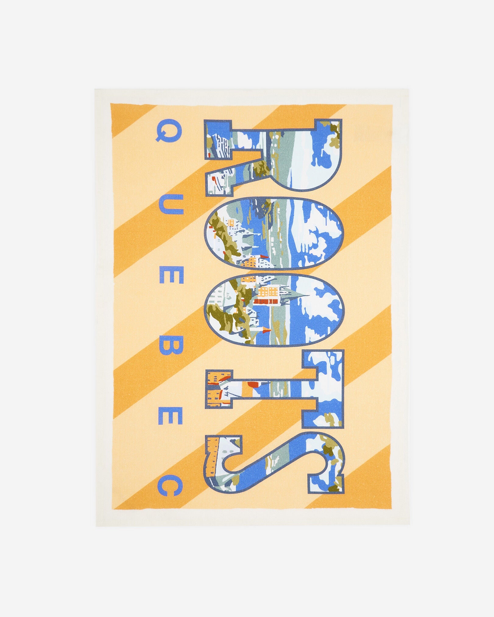 Greetings From QC Tea Towel