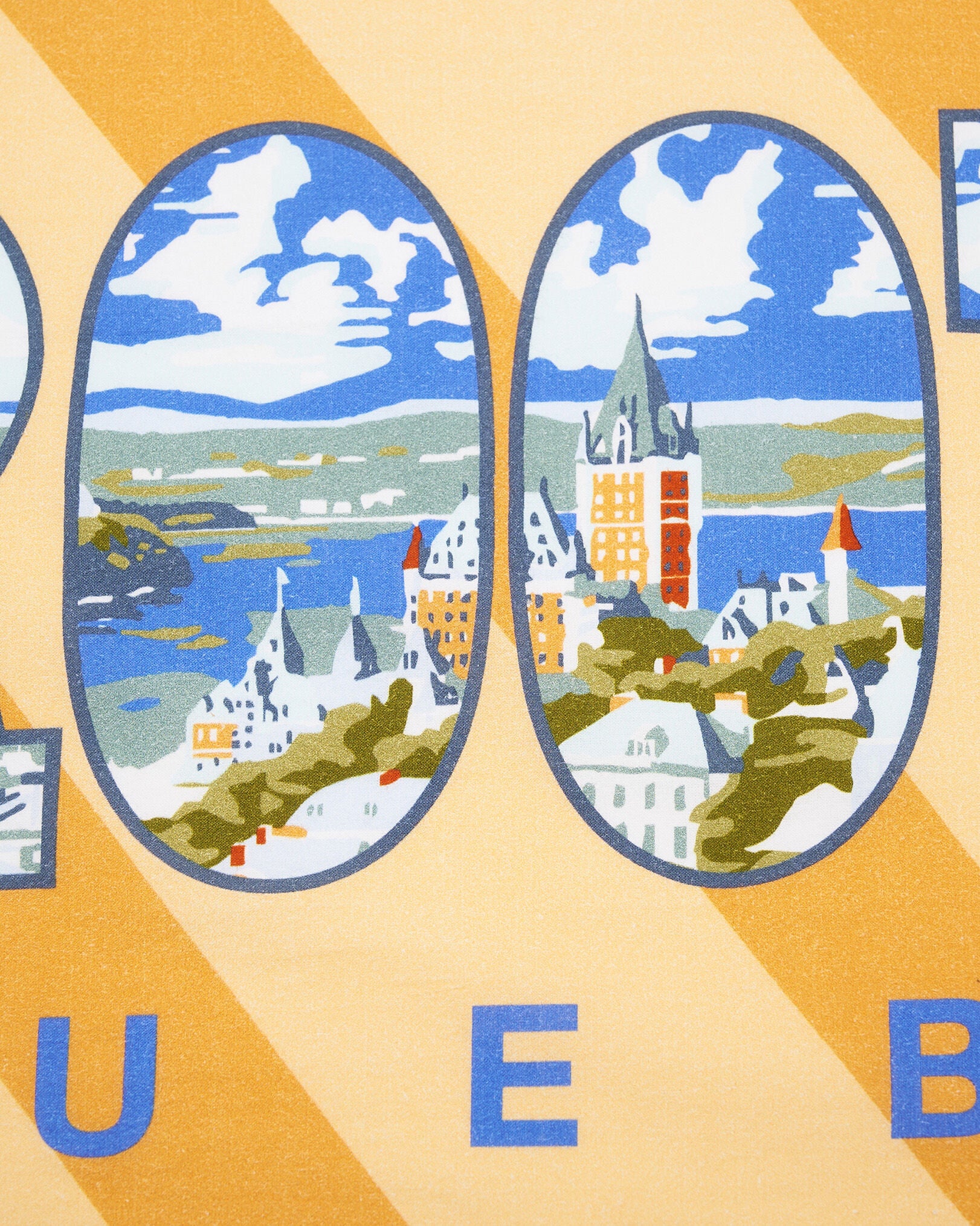 Greetings From QC Tea Towel